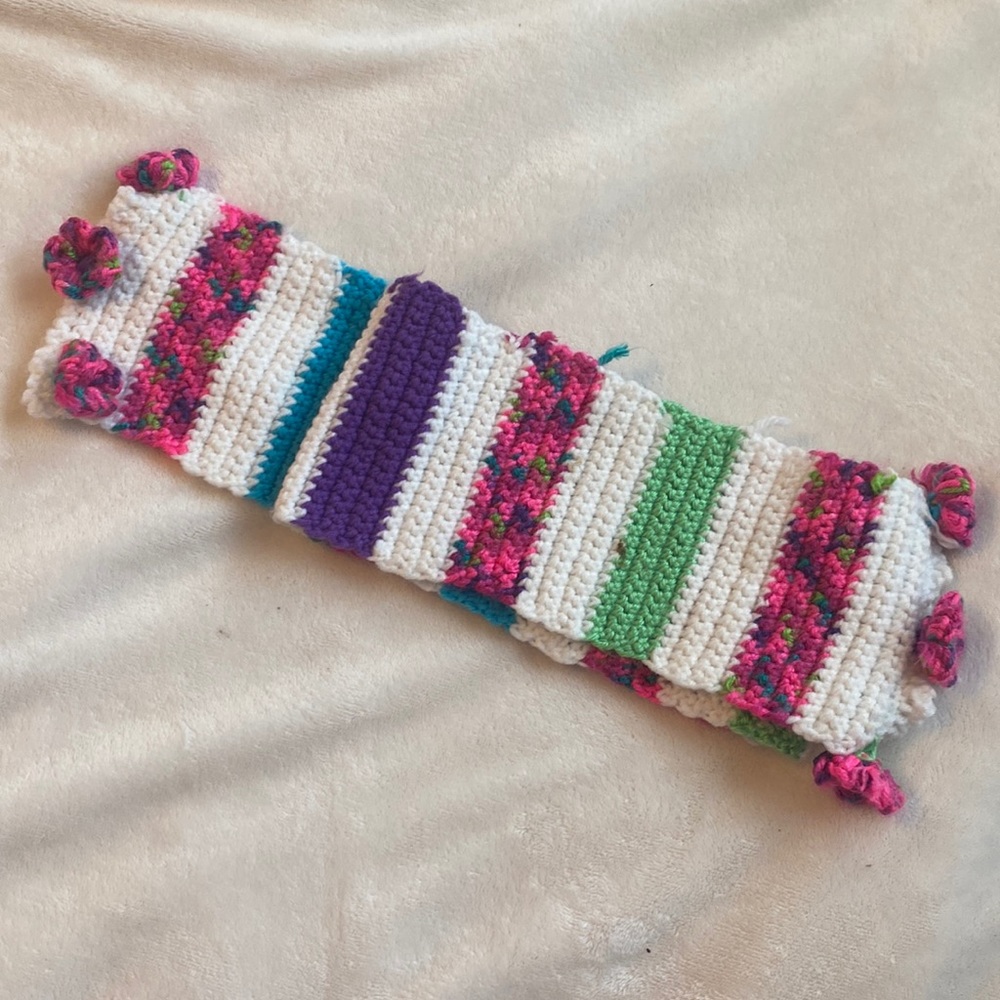 Kids Colorful Crochet Scarf